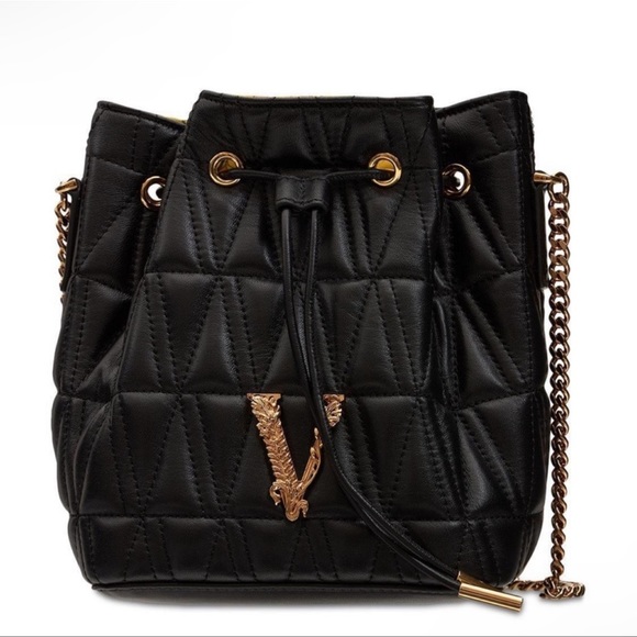 Versace quilt bucket bag. - Picture 7 of 14